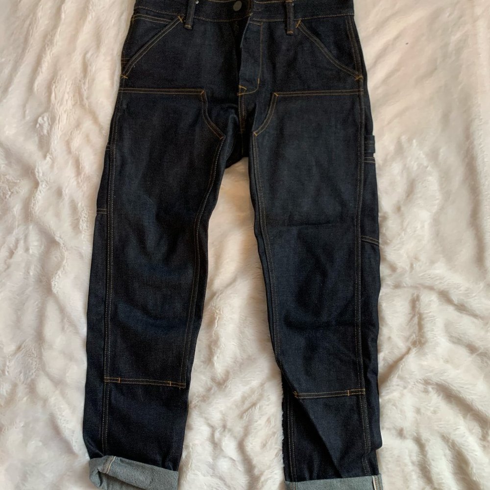 Mens Raw Carpenter Jean W/ Contrast Stitching